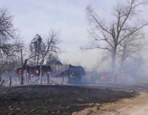 В Суражском районе сгорели шесть домов