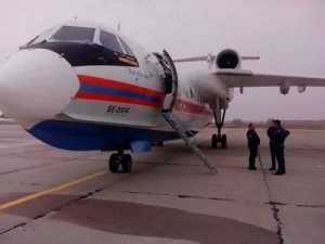 Пожары в Брянской области тушит самолет-амфибия