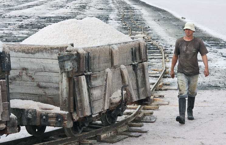 Импорт соли в Россию с Украины упал почти вдвое