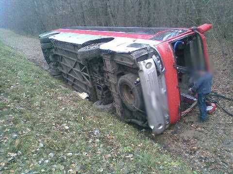 В Калужской области попал в ДТП брянский автобус, есть пострадавшие