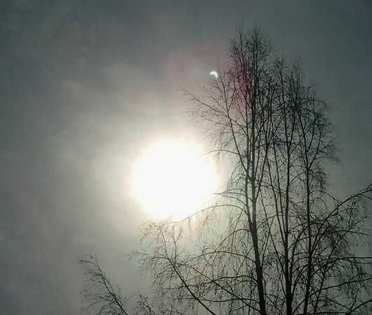 Вид солнечного затмения брянцам испортила облачность