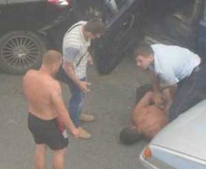 После погони брянские полицейские скрутили пьяного водителя