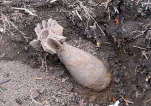В Брянске при прокладке электрокабеля обнаружили мину