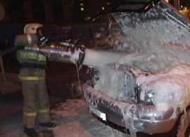 В Брянске сгорел автомобиль