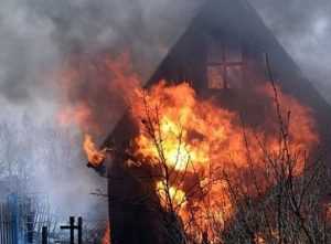 В брянском посёлке сгорел дачный дом – пострадал человек