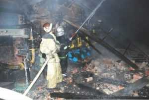 В брянском райцентре произошел крупный пожар