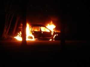 В Фокинском районе Брянска сгорел автомобиль