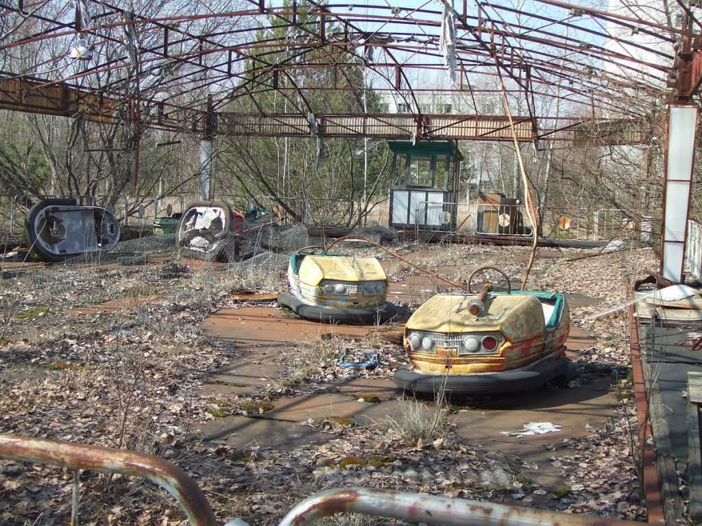 Дрон снял зимний пейзаж в зоне отчуждения Чернобыльской АЭС