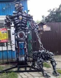 Брянский умелец сотворил роботов