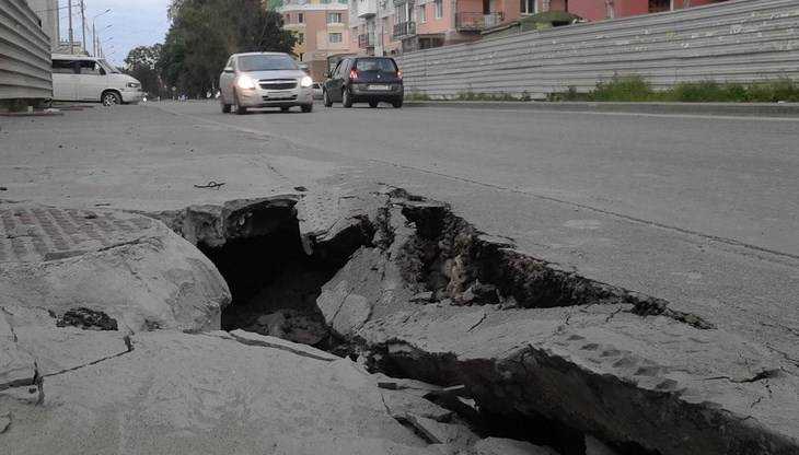 Брянск превратился в город разбитых тротуаров