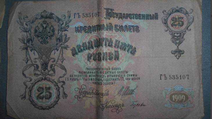 Перед брянской границей откопали царские банкноты
