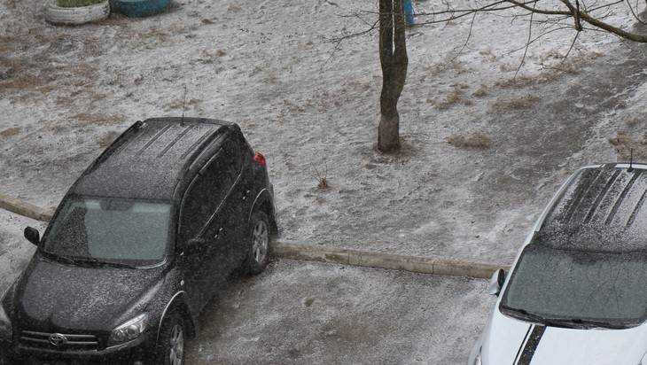 В Брянске пошел снег и похолодало до 0 градусов