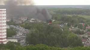 В сети опубликовали фото и видео пожара в Брянске