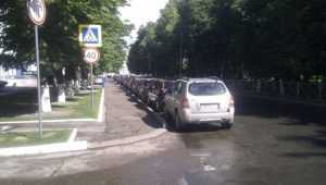 Жителя Брянска возмутила парковка на пешеходном переходе