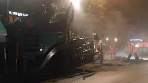 В Брянске ремонт дороги на Красноармейской завершат ночью