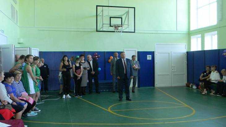 Благодаря проекту «Детский спорт» в Сачковичской школе Брянщины открылся спортивный зал
