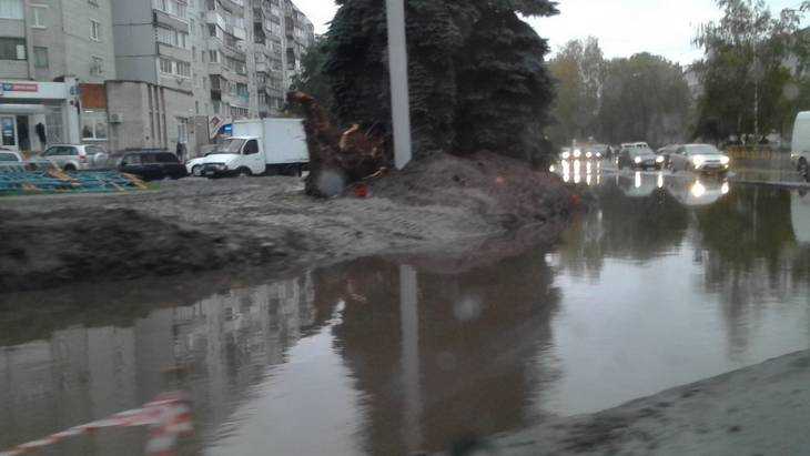 В Брянске у памятника Летчикам возникла опасная ловушка-бассейн