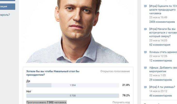 Брянские пользователи сети не пожелали видеть Навального президентом