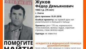 В Брянской области пропал без вести 75-летний пенсионер Фёдор Жуков