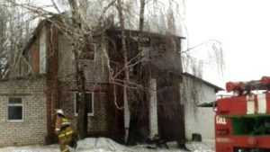 В Трубчевском районе сгорела крыша двухэтажного дома