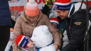 Малыши Настя и Даня стали самыми юными брянцами на «Лыжне России»