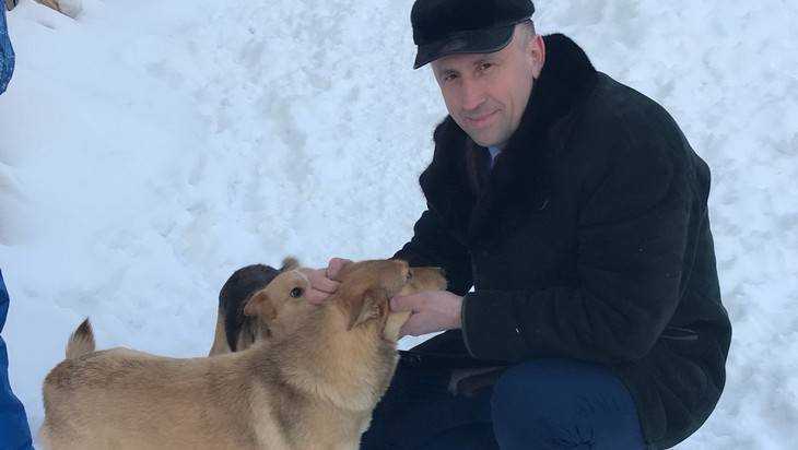 Брянский депутат Михаил Иванов подарил корм приюту для животных