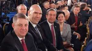 Богомаз принимает участие в церемонии оглашения послания президента