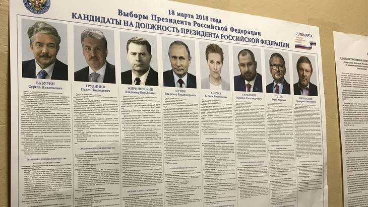 В Брянской области Владимир Путин набрал 82 процента голосов