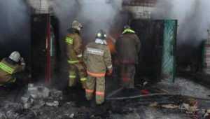 В Дятьковском районе сгорел гараж с автомобилем