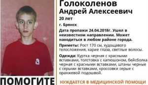 В Брянске продолжили поиски попавшего 20-летнего Андрея Голоколенова