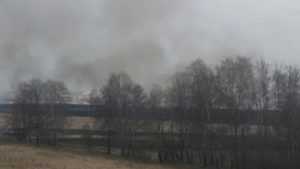 Брянцы сообщили о пожаре в районе «Аэропарка»