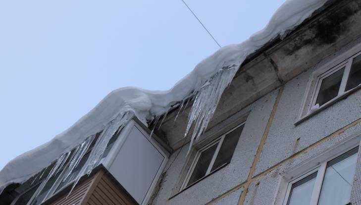 В Брянске на четырехлетнего ребенка с крыши дома упал кусок льда