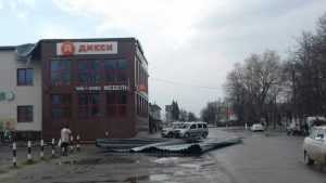 Ураганный ветер в Жуковке натворил немало бед