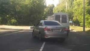 В Брянске сняли видео об украинском водителе-беспредельщике