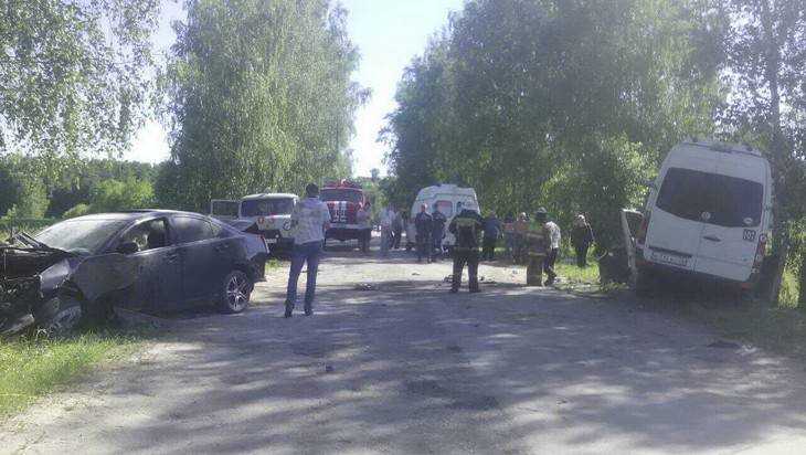 В Брянской области в ДТП с маршруткой пострадали шесть человек