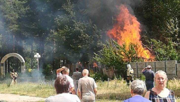 В брянском Парке Поколений случился пожар