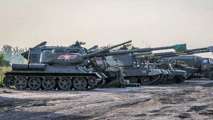 В соцсети показали  фото военной техники, привезенной на парад в Брянск