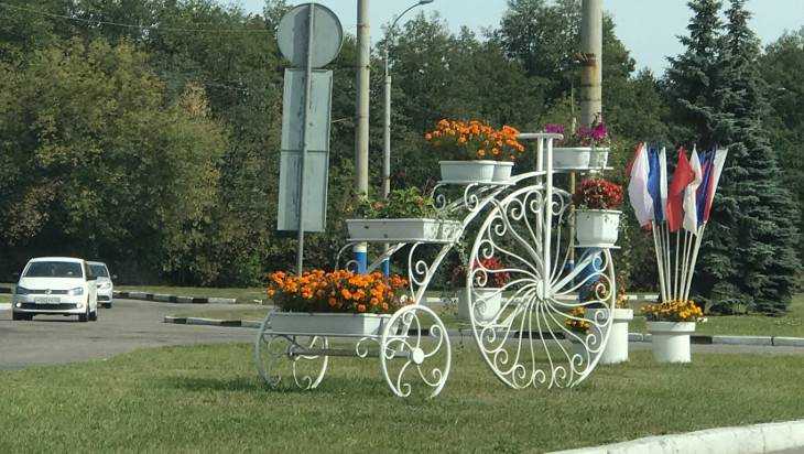 На кольце возле мясокомбината в Брянске появился велосипед с цветами
