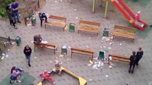 В Брянске «свиней» по-свински обвинили в загаженности детской площадки