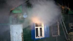 В Красногорском районе при пожаре в частном доме пострадал человек