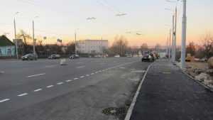 В Брянске завершили асфальтирование дороги на Городищенской горке