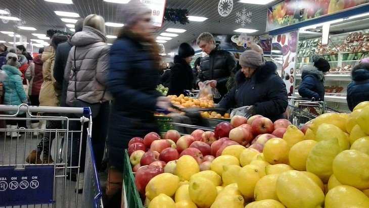 В магазинах Брянска 31 декабря резко снизился наплыв покупателей