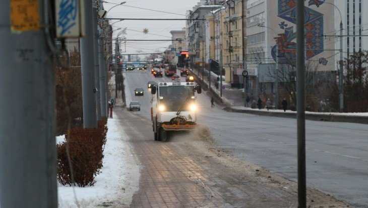 В Брянске на битву со снегом направили 70 машин