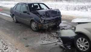 В Трубчевске при столкновении иномарок погиб 68-летний водитель