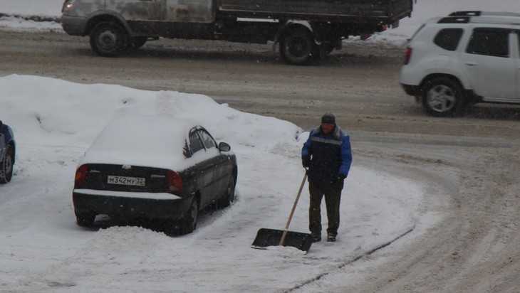Снегопад обрушился на Брянскую область