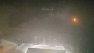 Брянск накрыло зимним туманом и древесным дымом