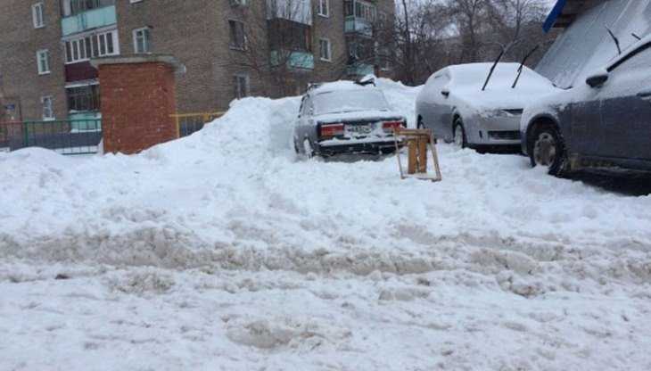 Тонущие в снежной каше жители Брянска подали сигнал бедствия