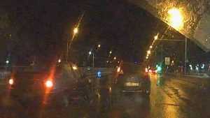В Брянске сняли видео жесткого тарана заплутавшего водителя