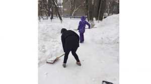 Саратовских учителей снова вывели на уборку снега
