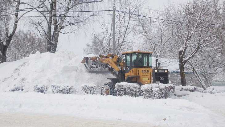 Почти 300 машин чистят брянские дороги после снегопада